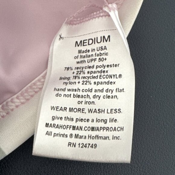 Mara Hoffman Women's M Sage Colorblock Multi Bikini Swim Top NWT Geometric - Picture 10 of 13